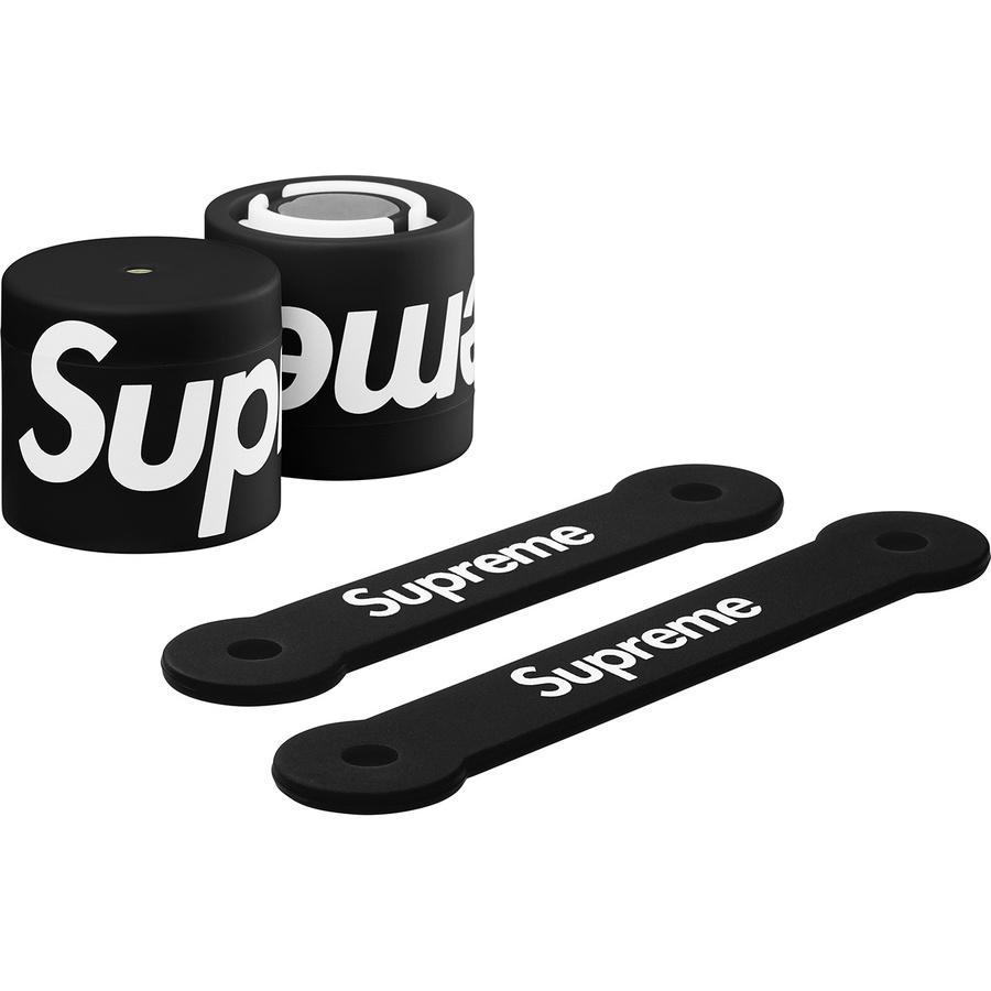 Details on Supreme Lucetta Magnetic Bike Lights Black from fall winter
                                                    2018 (Price is $34)