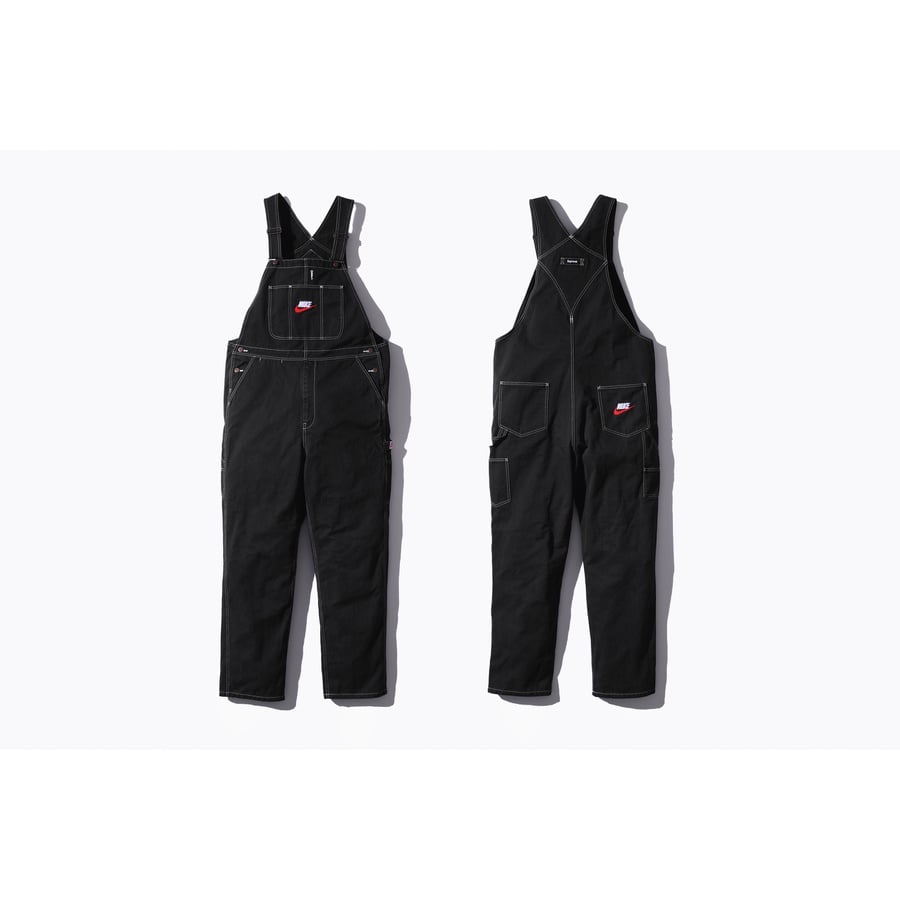 Details on Supreme Nike Cotton Twill Overalls  from fall winter
                                                    2018 (Price is $198)