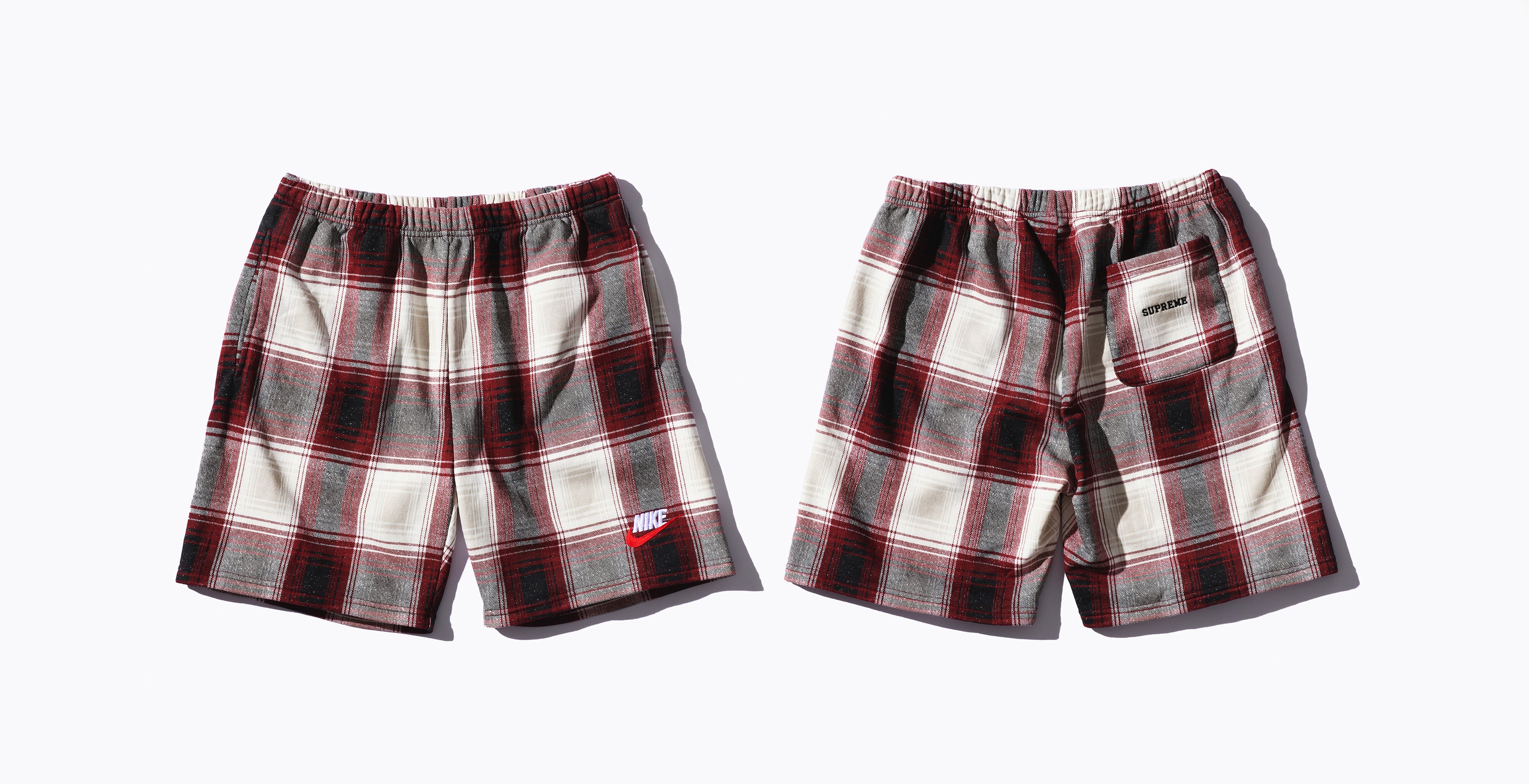 Nike Plaid Sweatshort - fall winter 2018 - Supreme