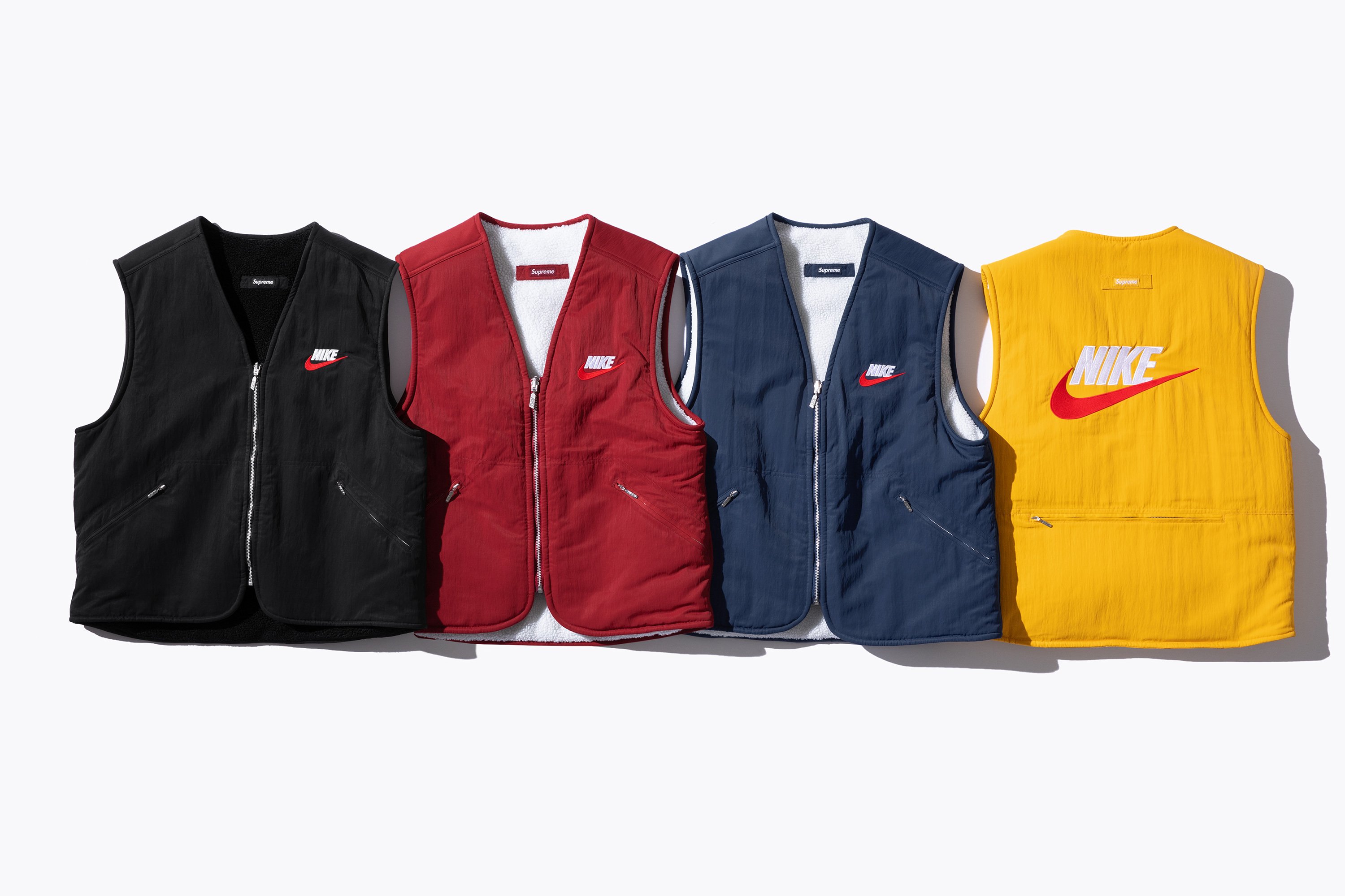 Nike Reversible Nylon Sherpa Vest - fall winter 2018 - Supreme