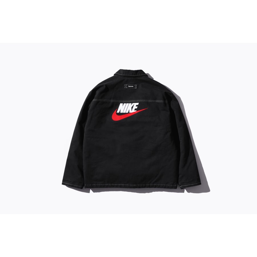 Details on Supreme Nike Double Zip Quilted Work Jacket  from fall winter
                                                    2018 (Price is $260)