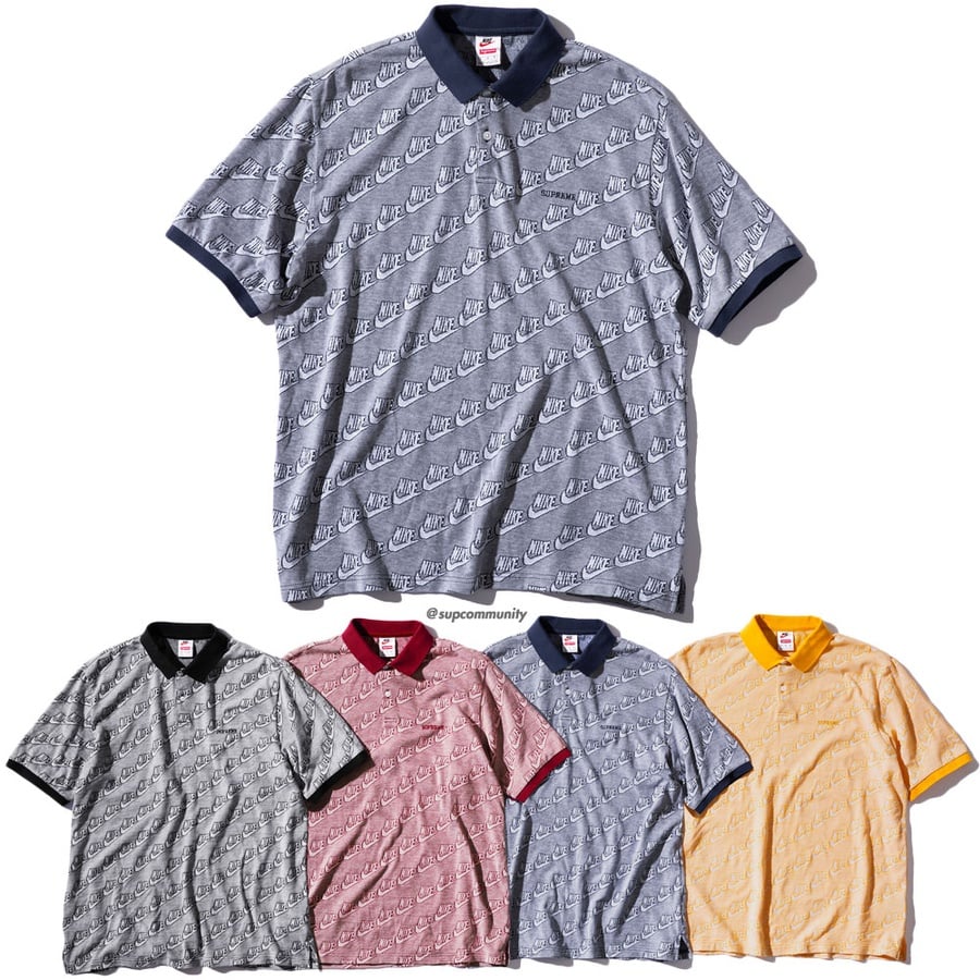 Supreme Supreme Nike Jacquard Polo released during fall winter 18 season