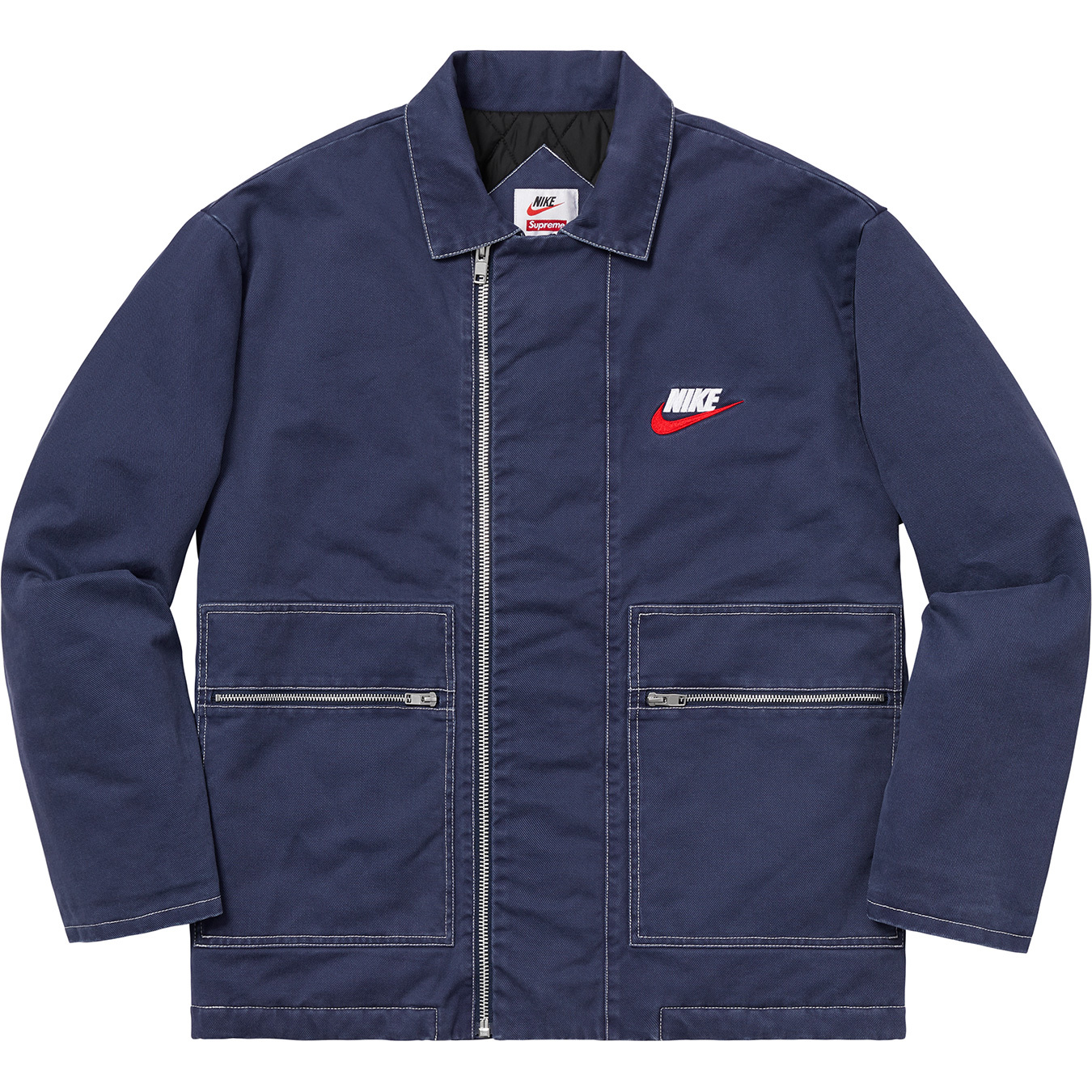 Supreme®/Nike® Double Zip Quilted Work Jacket - Supreme Community