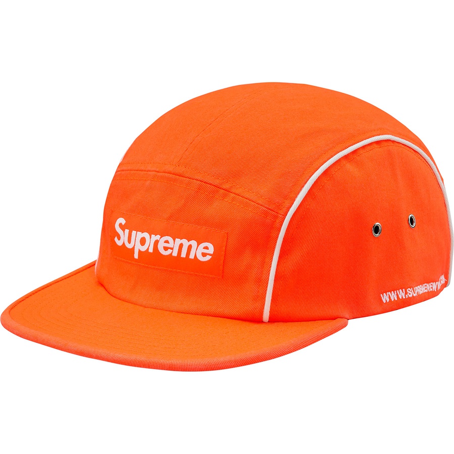Details on Piping Camp Cap Neon Orange from fall winter 2018 (Price is $48)