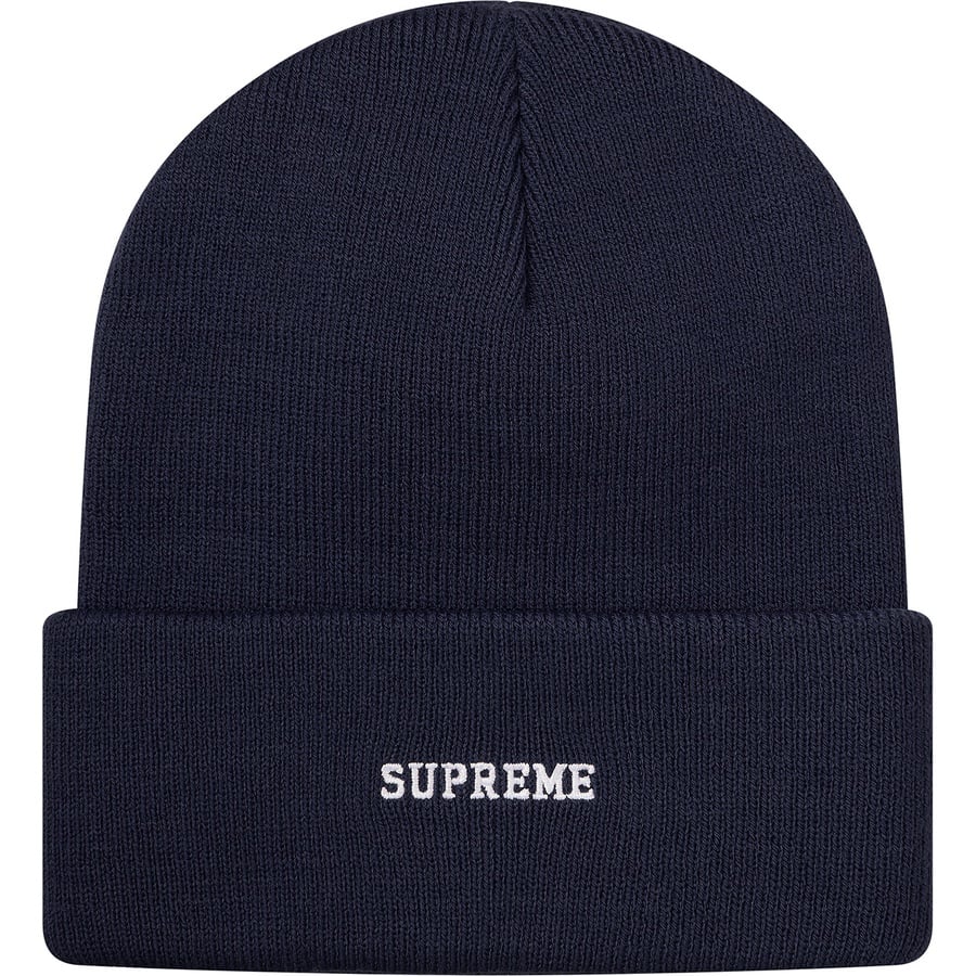 Details on Supreme Nike Beanie Navy from fall winter
                                                    2018 (Price is $38)