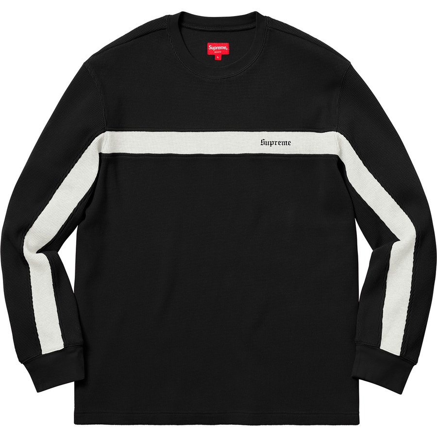 Details on Panel Stripe Waffle Thermal Black from fall winter
                                                    2018 (Price is $98)