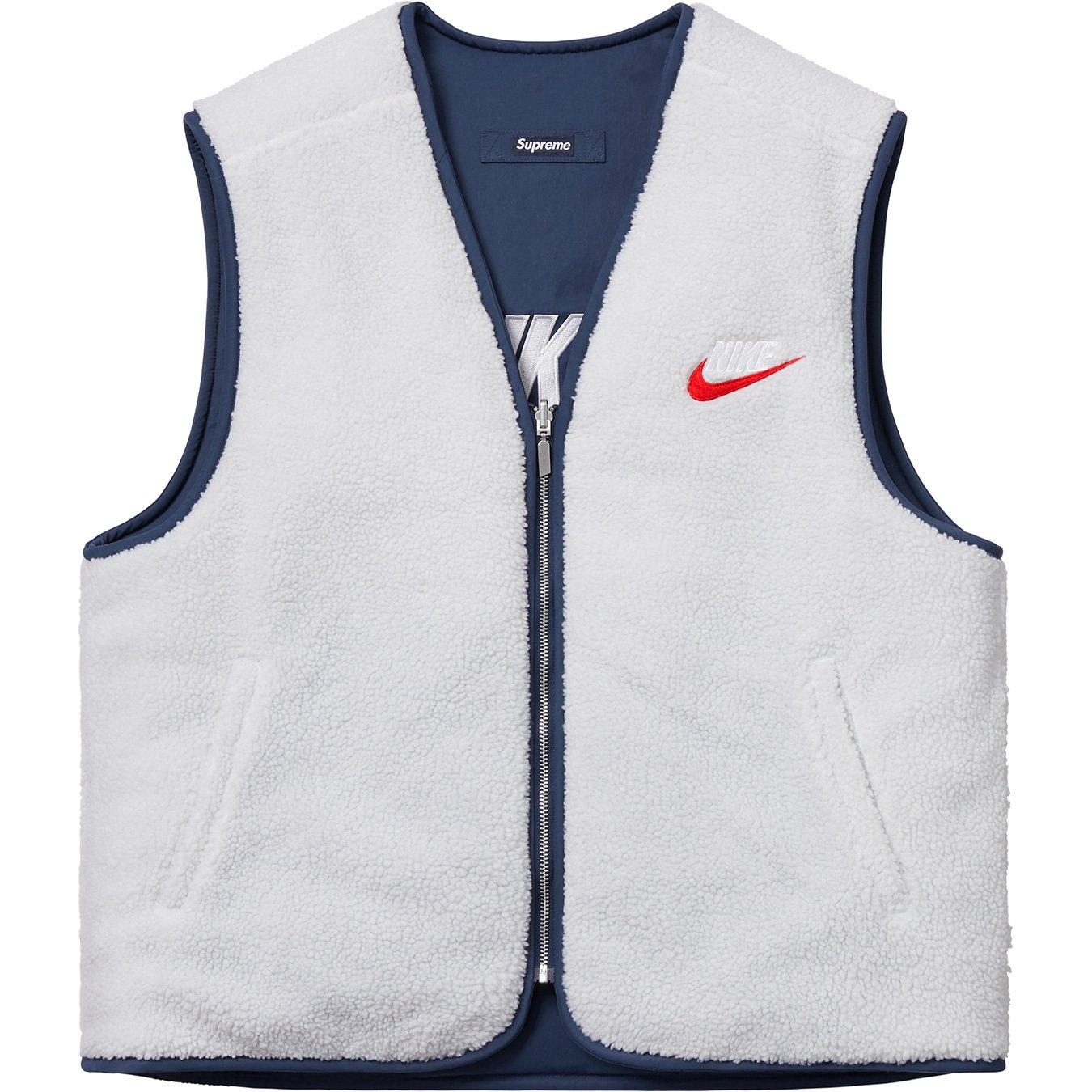 Nike Reversible Nylon Sherpa Vest - fall winter 2018 - Supreme