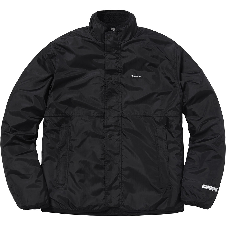 Details on Reversible Logo Fleece Jacket Black from fall winter 2018 (Price is $228)