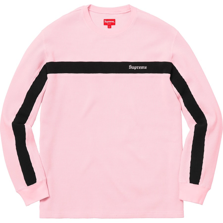 Details on Panel Stripe Waffle Thermal Pink from fall winter
                                                    2018 (Price is $98)