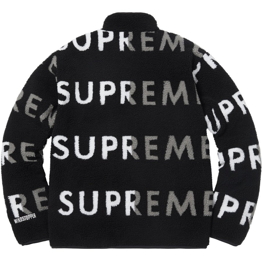 Details on Reversible Logo Fleece Jacket Black from fall winter
                                                    2018 (Price is $228)