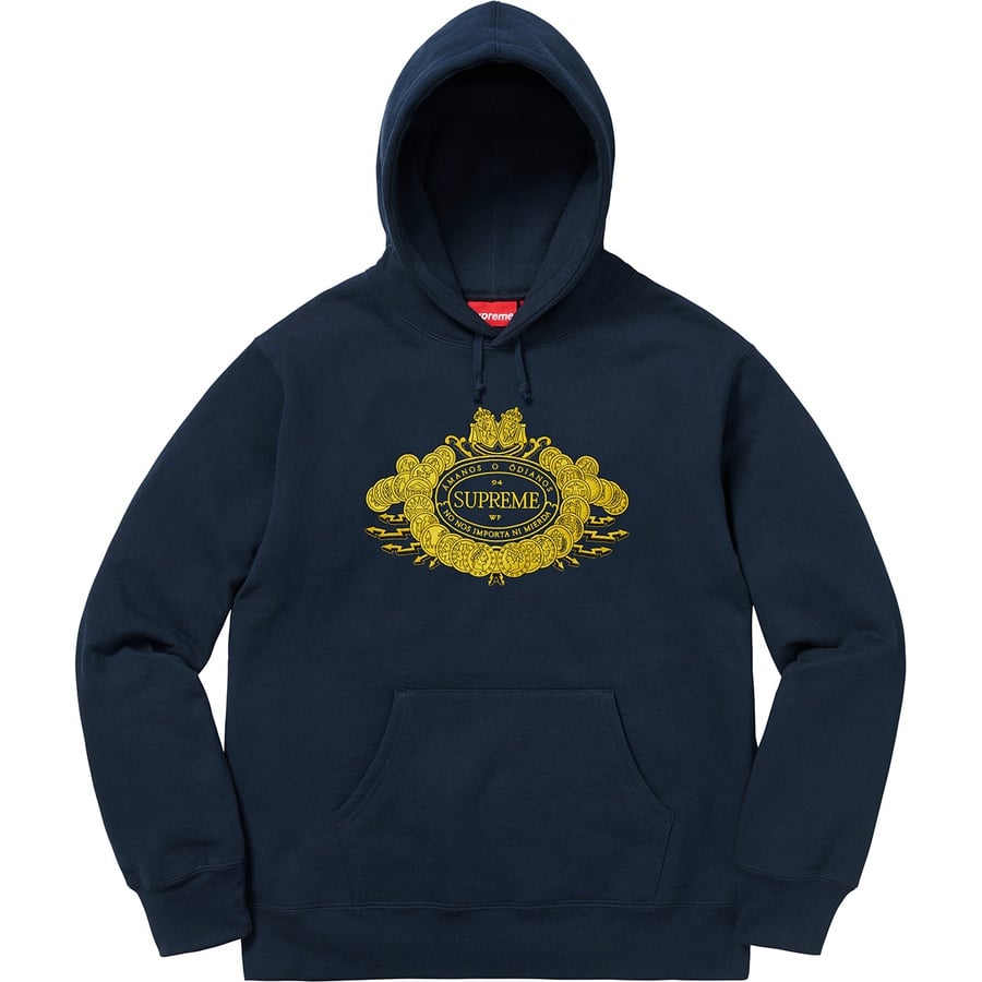 Details on Love or Hate Hooded Sweatshirt Navy from fall winter
                                                    2018 (Price is $168)