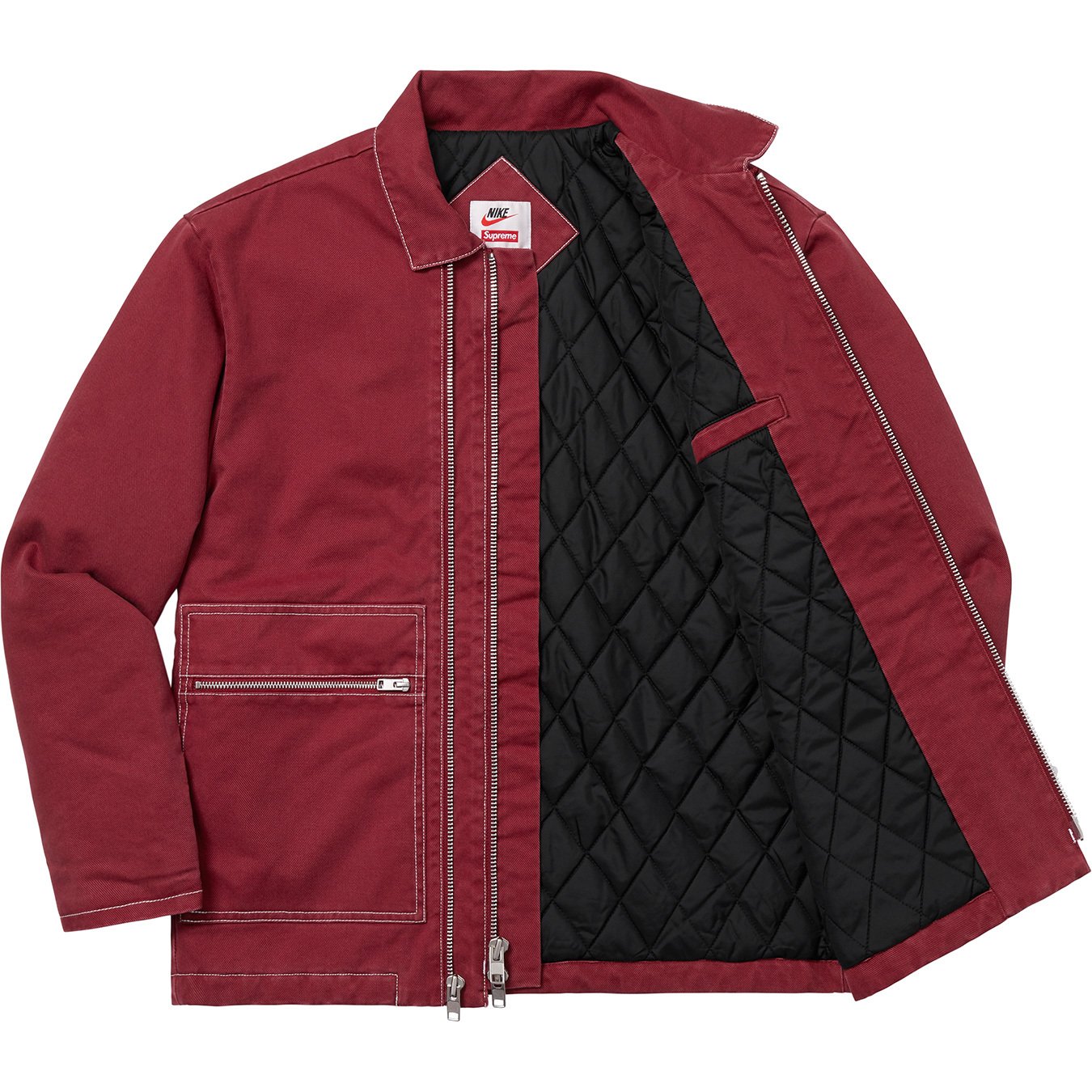 Nike Double Zip Quilted Work Jacket - fall winter 2018 - Supreme