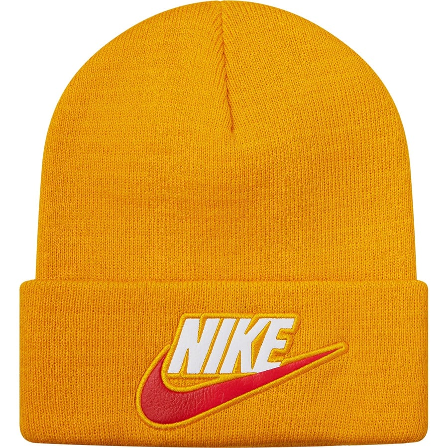 Details on Supreme Nike Beanie Mustard from fall winter 2018 (Price is $38)