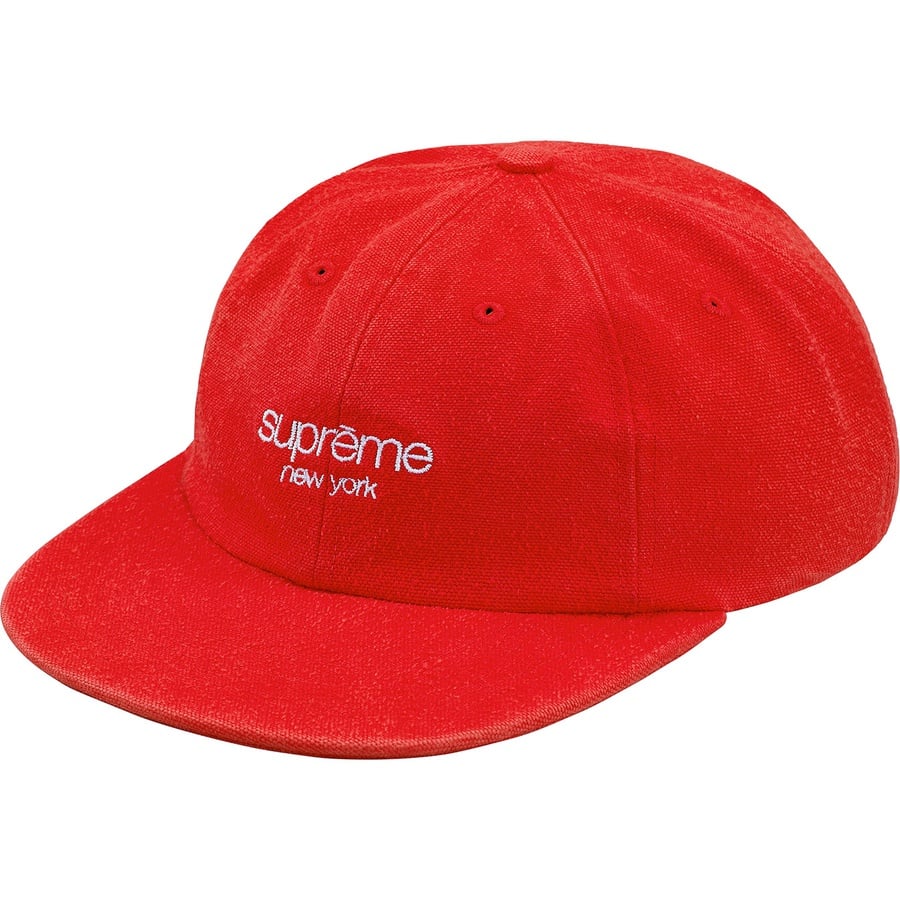 Details on Napped Canvas Classic Logo 6-Panel Red from fall winter
                                                    2018 (Price is $48)