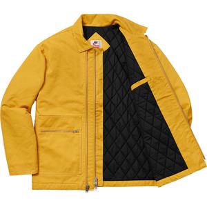 supreme nike double zip quilted work jacket