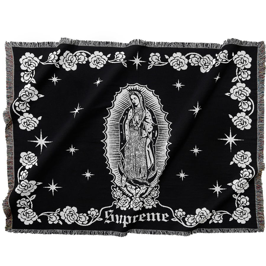 Details on Virgin Mary Blanket Black from fall winter 2018 (Price is $118)