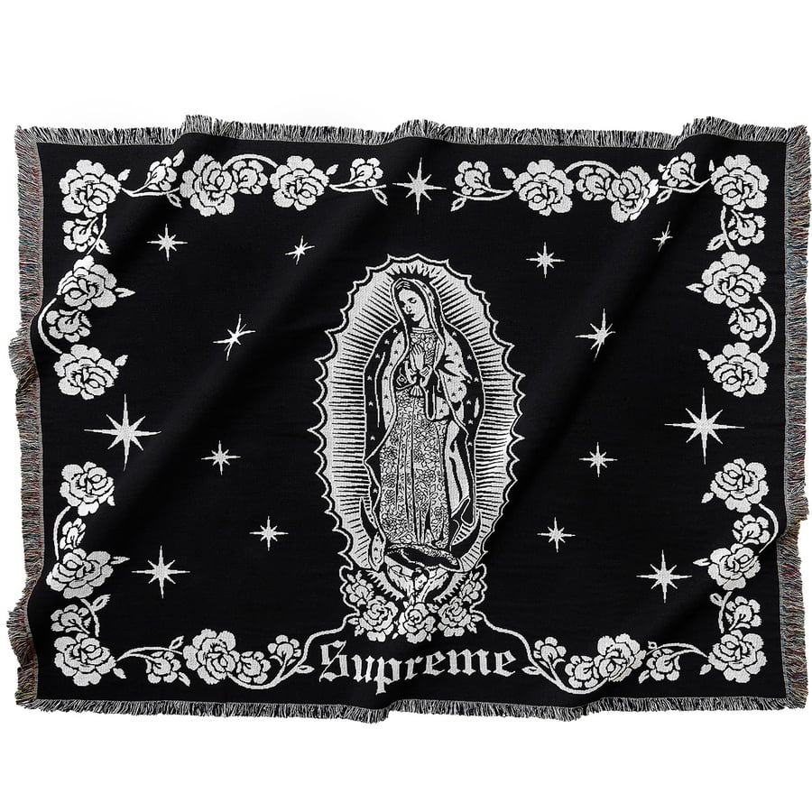 Details on Virgin Mary Blanket Black from fall winter
                                                    2018 (Price is $118)