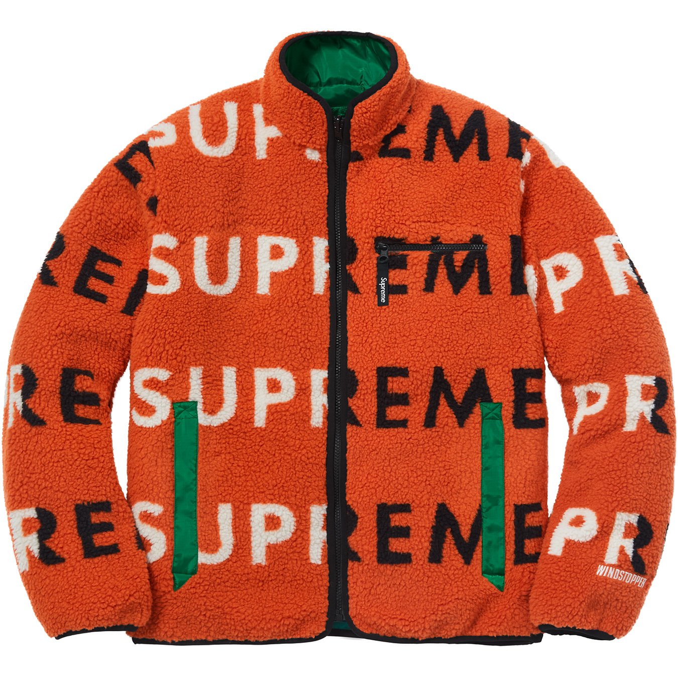 Reversible Logo Fleece Jacket - fall winter 2018 - Supreme