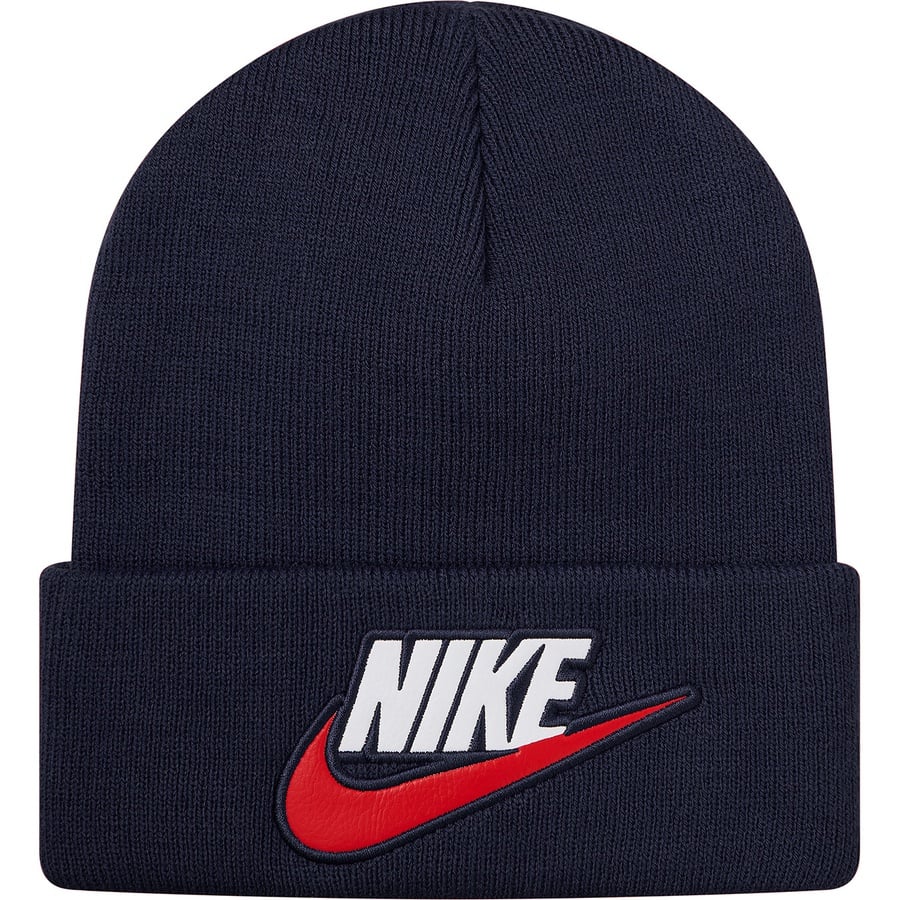 Details on Supreme Nike Beanie Navy from fall winter
                                                    2018 (Price is $38)