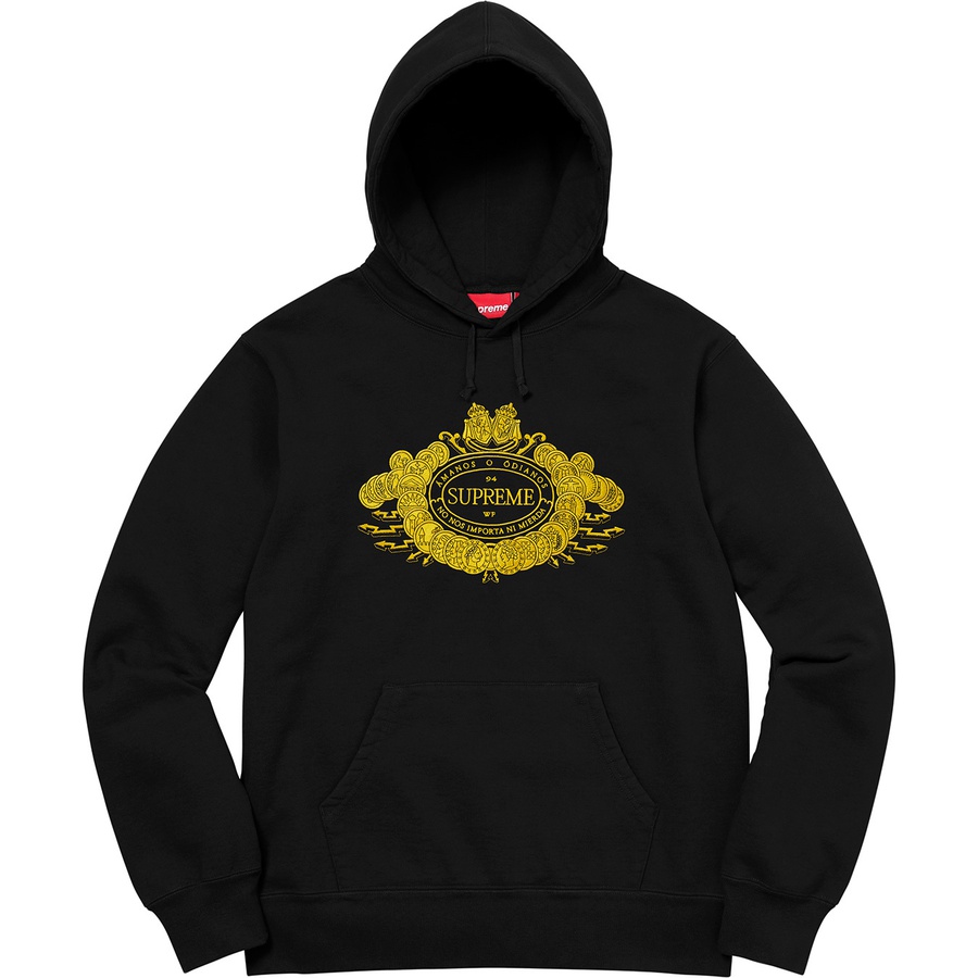 Details on Love or Hate Hooded Sweatshirt Black from fall winter
                                                    2018 (Price is $168)