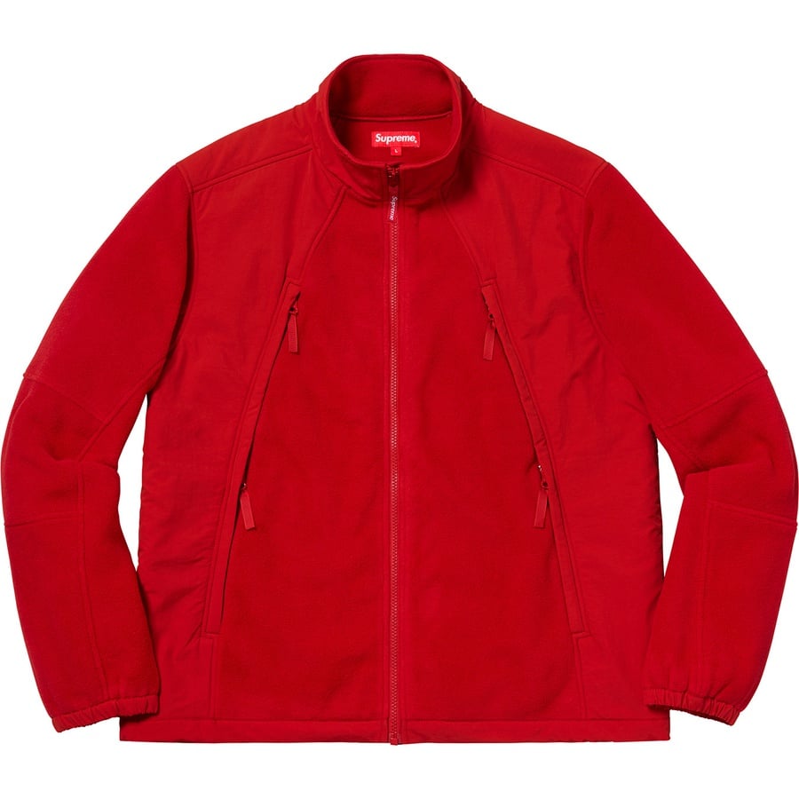 Details on Polartec Zip Up Jacket Red from fall winter
                                                    2018 (Price is $218)