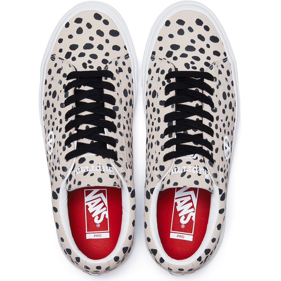 Details on Supreme Vans Sid Pro Dalmatian from fall winter 2018 (Price is $110)