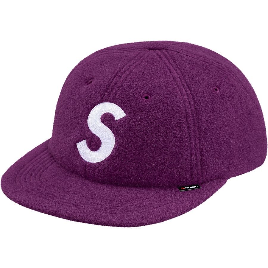 Supreme Polartec S Logo 6-Panel Hat (FW18) - Purple - $48