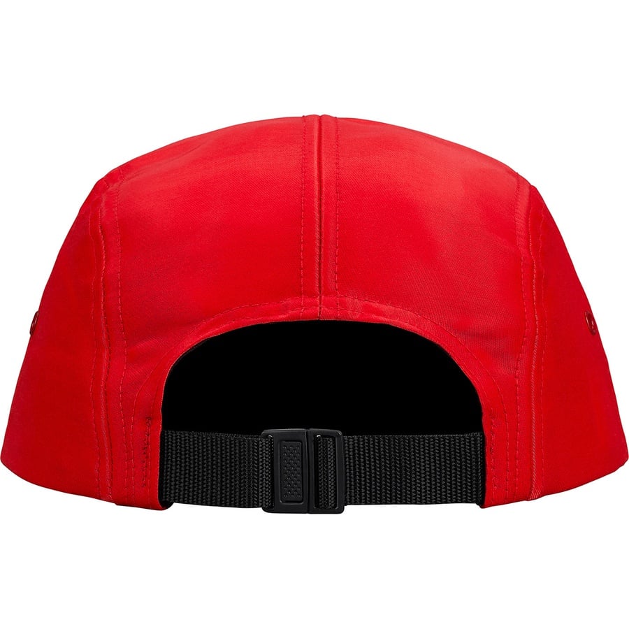 Details on Liquid Silk Camp Cap Red from fall winter 2018 (Price is $54)