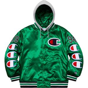supreme champion satin varsity jacket