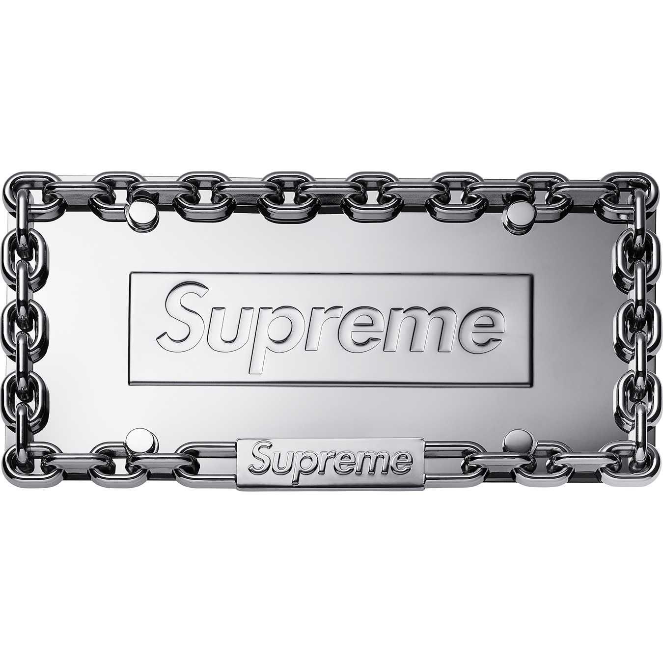 Chain License Plate Frame - Supreme Community