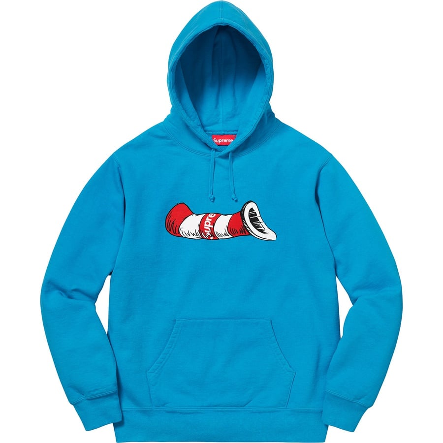 Details on Cat in the Hat Hooded Sweatshirt Bright Royal from fall winter
                                                    2018 (Price is $168)