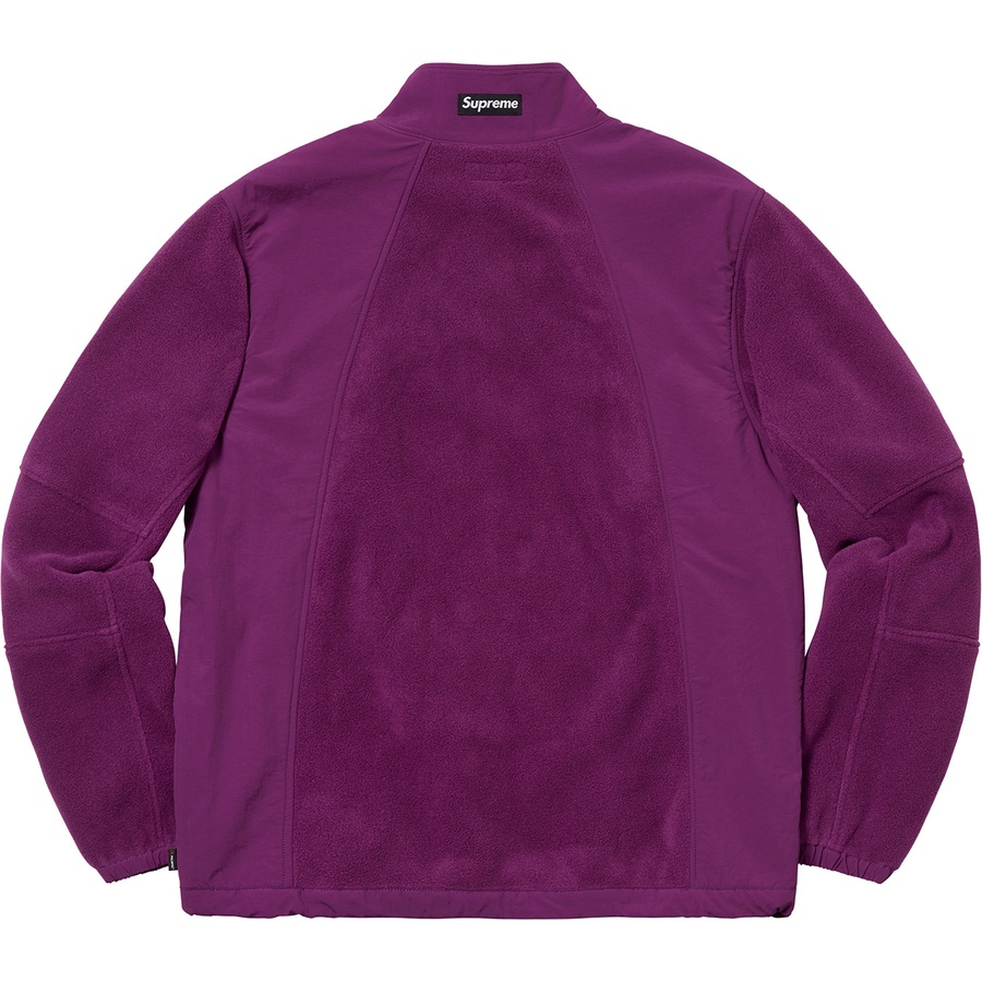Details on Polartec Zip Up Jacket Purple from fall winter
                                                    2018 (Price is $218)