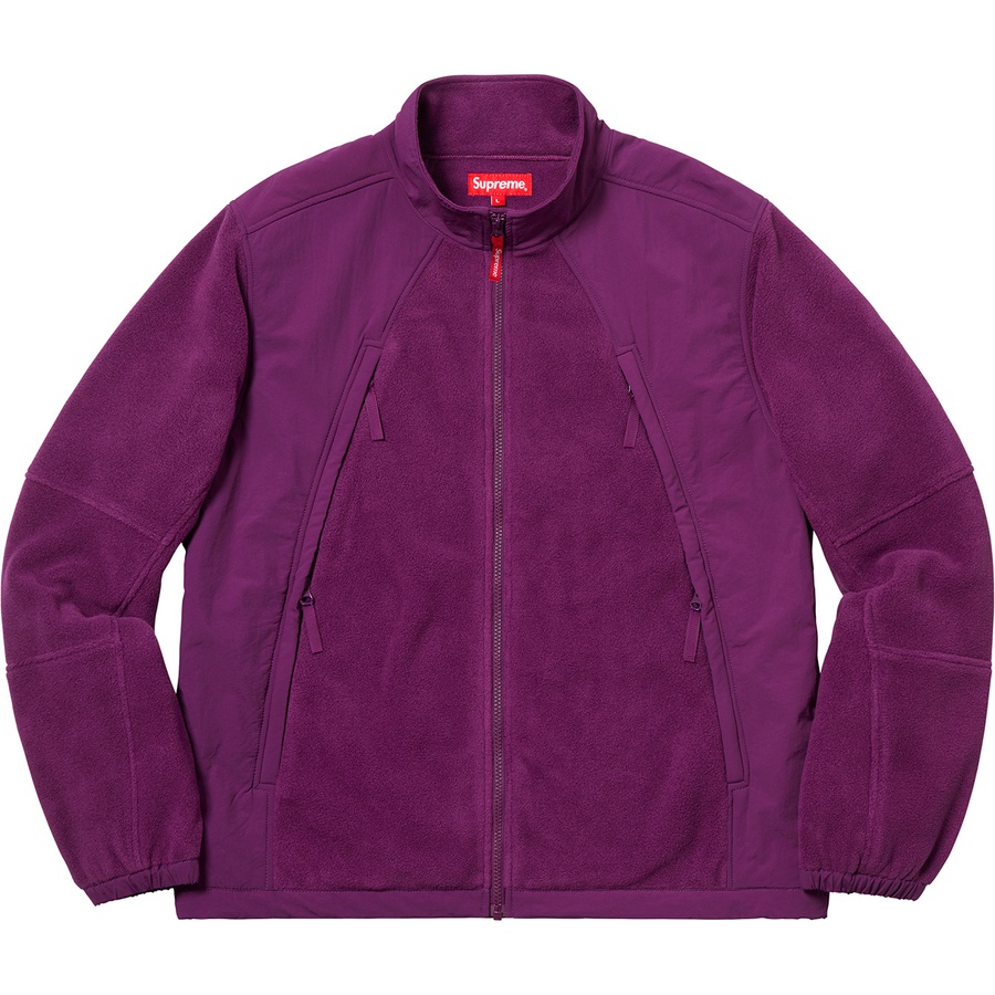Supreme Polartec Zip Up Jacket (FW18) - Purple - $218