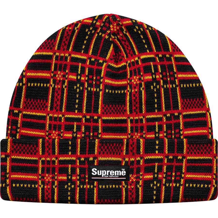 Details on Plaid Beanie Black from fall winter 2018 (Price is $32)