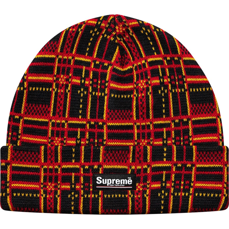 Details on Plaid Beanie Black from fall winter
                                                    2018 (Price is $32)