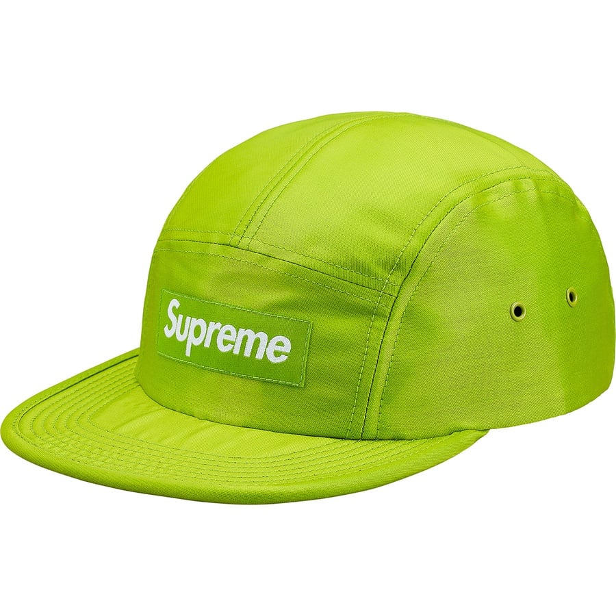 Supreme Liquid Silk Camp Cap (FW18) - Lime - $54
