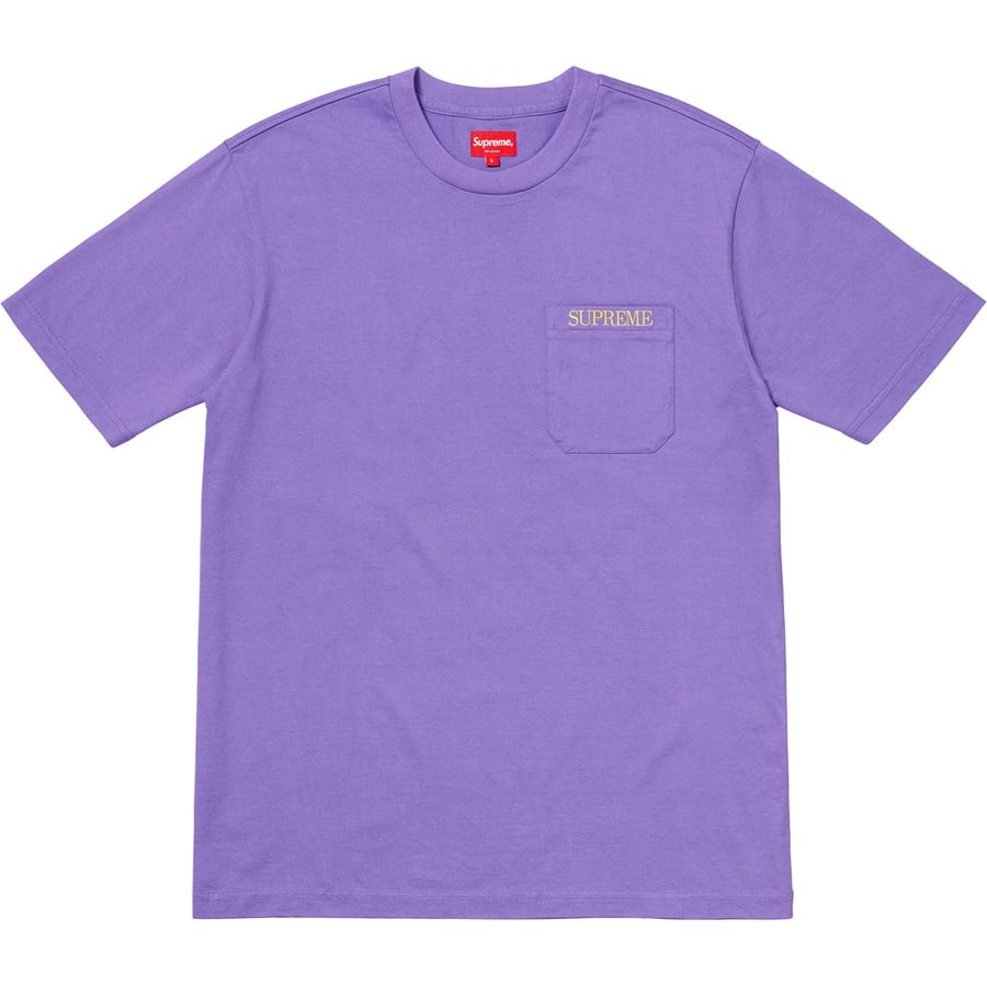 Details on Embroidered Pocket Tee Pale Purple from fall winter
                                                    2018 (Price is $78)