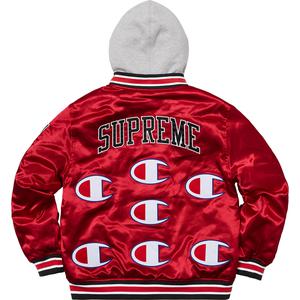 supreme champion satin varsity jacket
