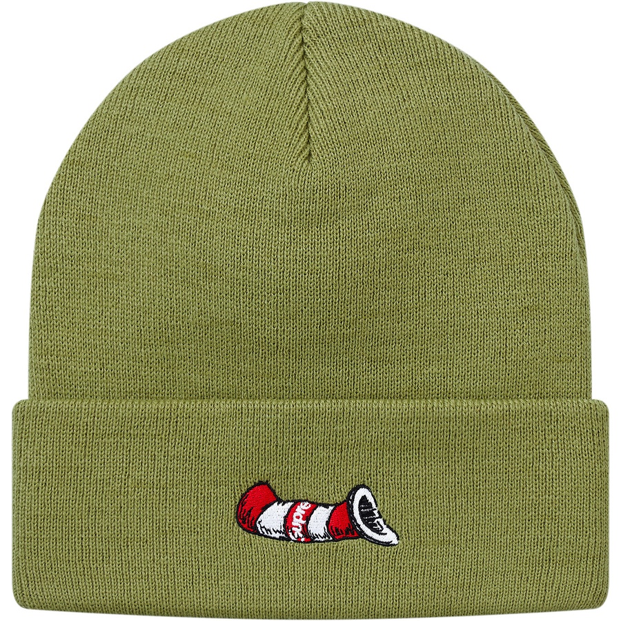 Details on Cat in the Hat Beanie Light Olive from fall winter
                                                    2018 (Price is $36)