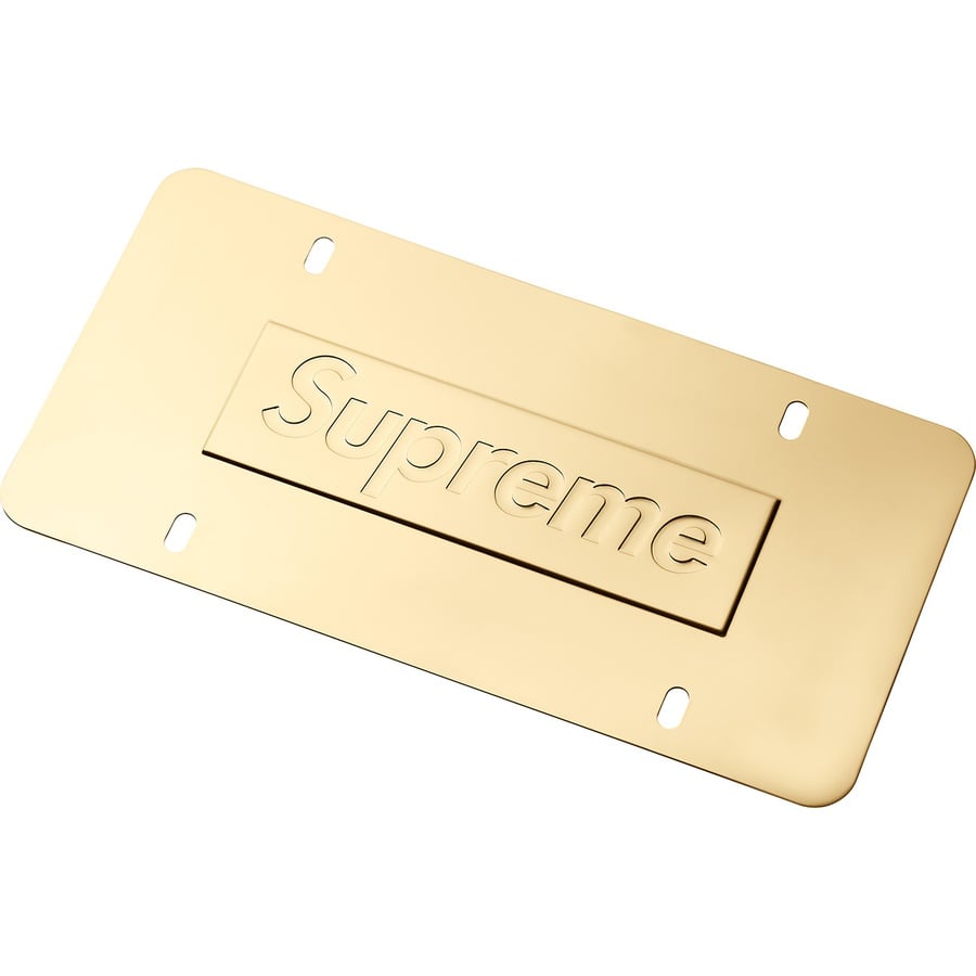 Details on Chain License Plate Frame Gold from fall winter
                                                    2018 (Price is $80)