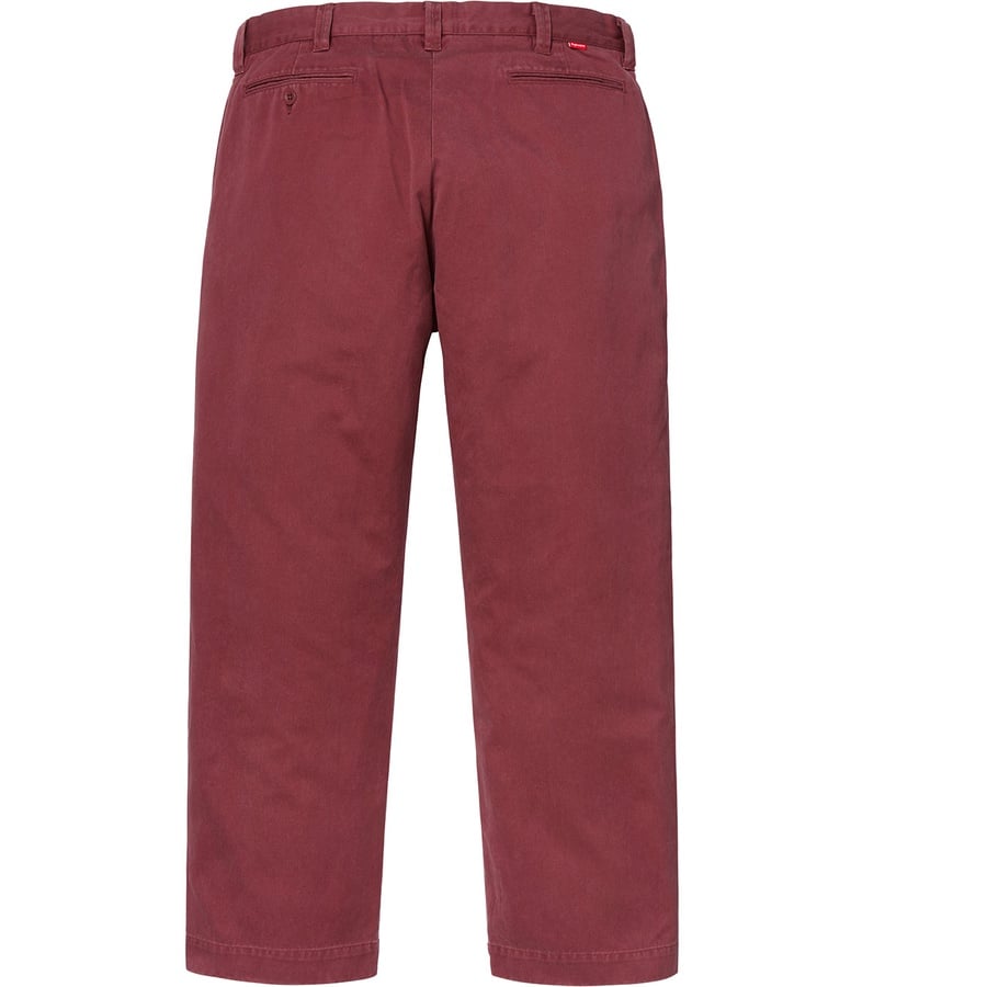 Details on Cat in the Hat Chino Pant Burgundy from fall winter
                                                    2018 (Price is $148)