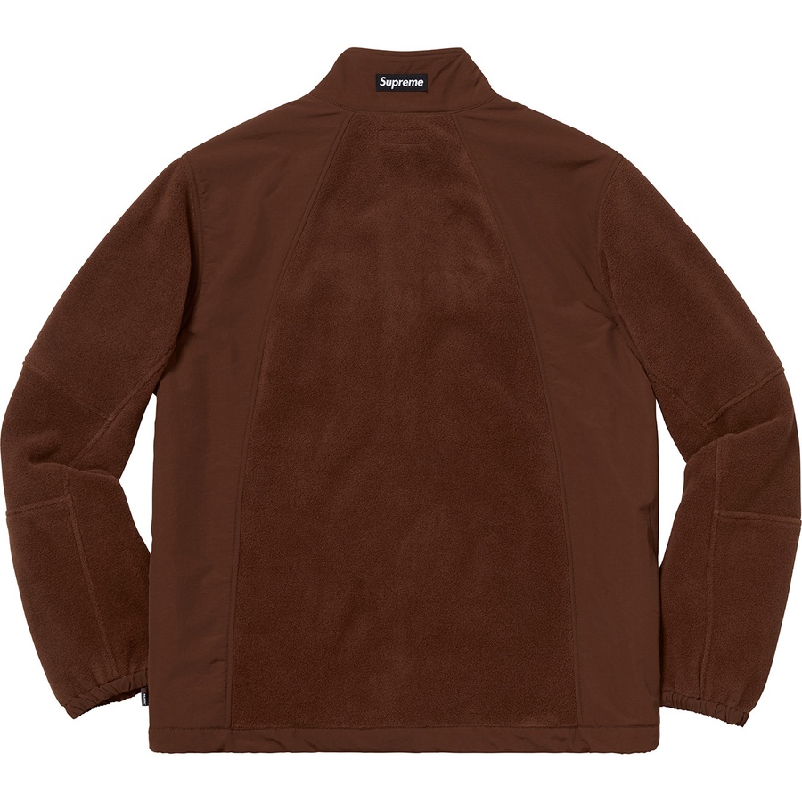 Details on Polartec Zip Up Jacket Brown from fall winter
                                                    2018 (Price is $218)