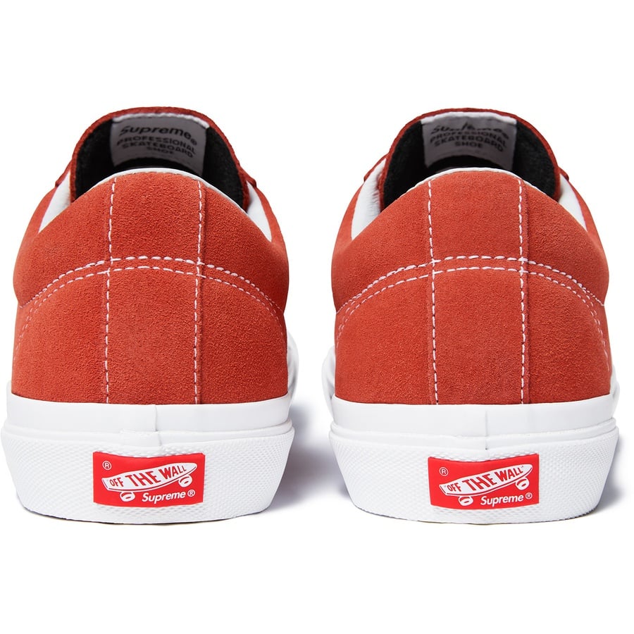 Details on Supreme Vans Sid Pro Burnt Orange from fall winter 2018 (Price is $110)