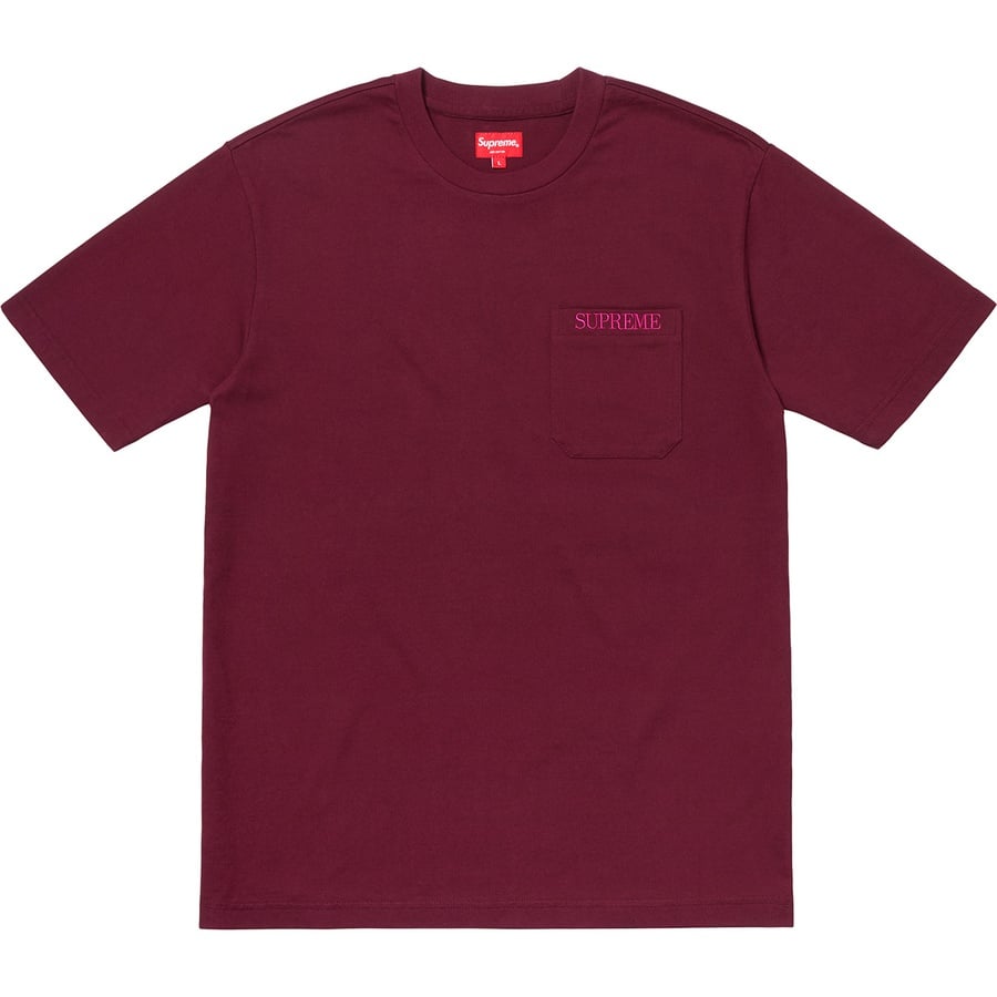 Supreme, Shirts, Supreme Embroidered Pocket Tshirt Red