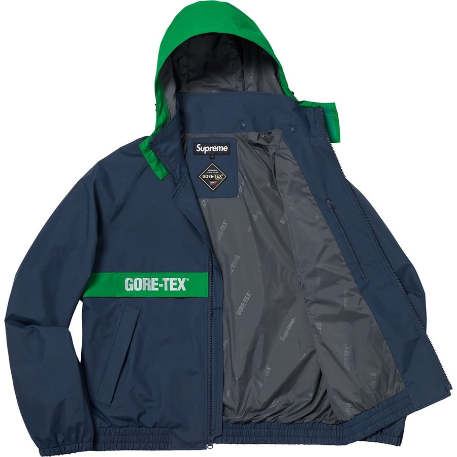 Details on GORE-TEX Court Jacket Navy from fall winter
                                                    2018 (Price is $348)