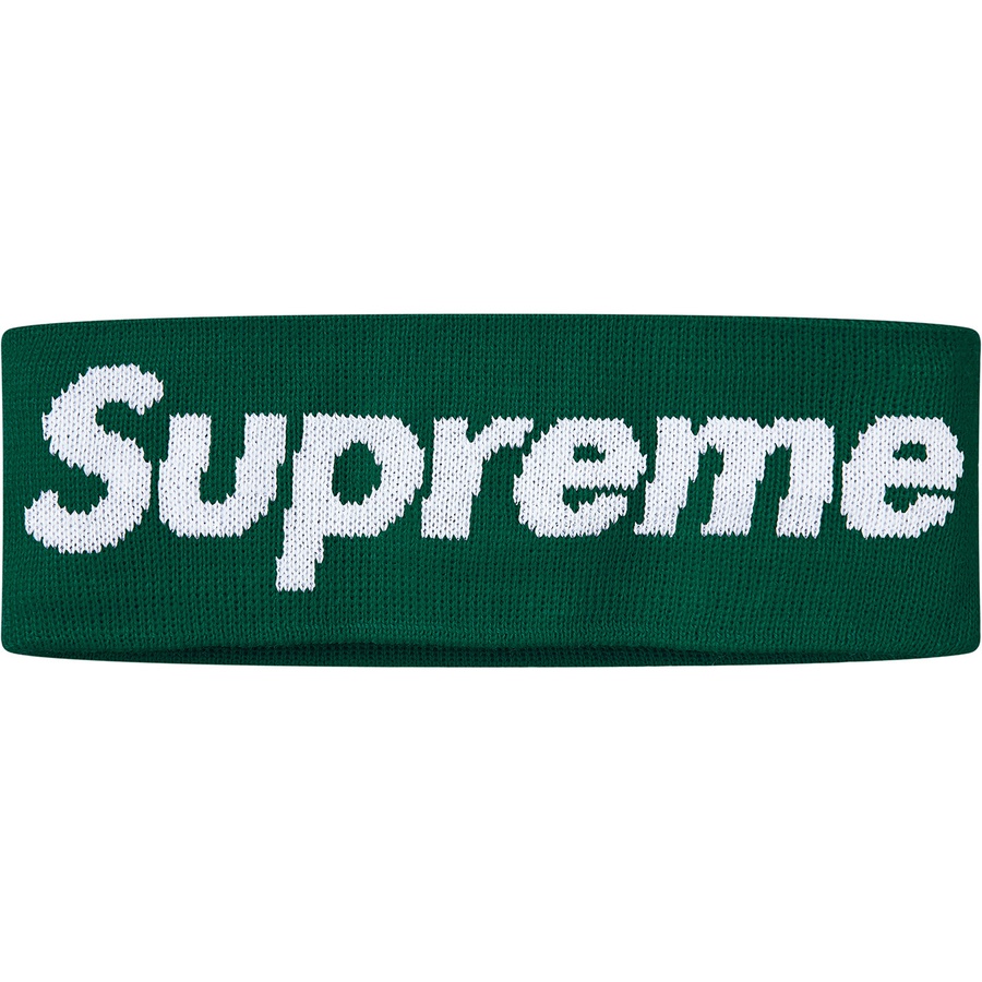 Details on New Era Big Logo Headband Dark Green from fall winter
                                                    2018 (Price is $32)