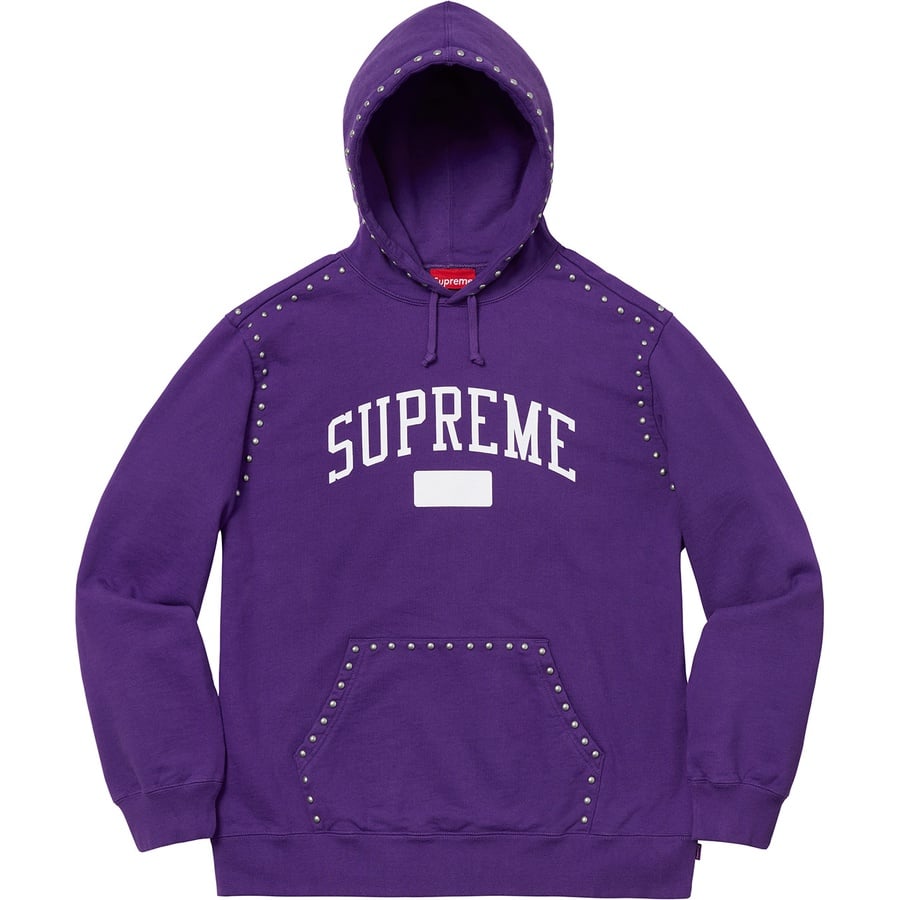 Details on Studded Hooded Sweatshirt Purple from fall winter
                                                    2018 (Price is $178)