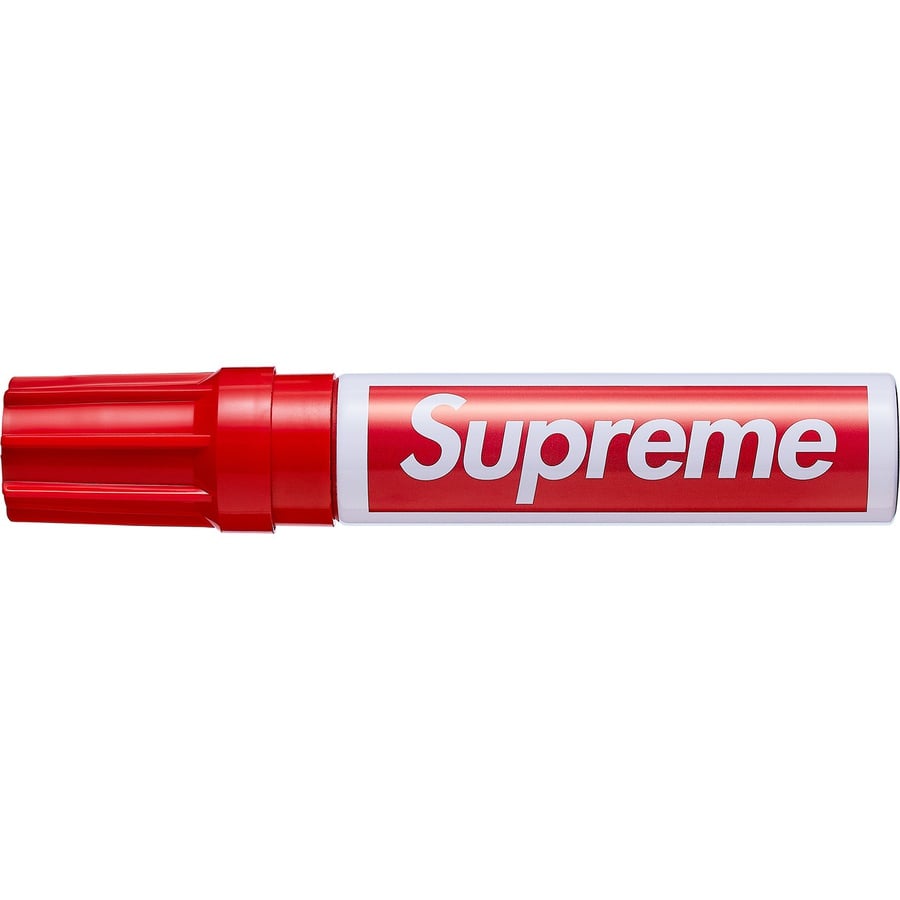 Details on Supreme Pilot Marker Red from fall winter
                                                    2018 (Price is $10)