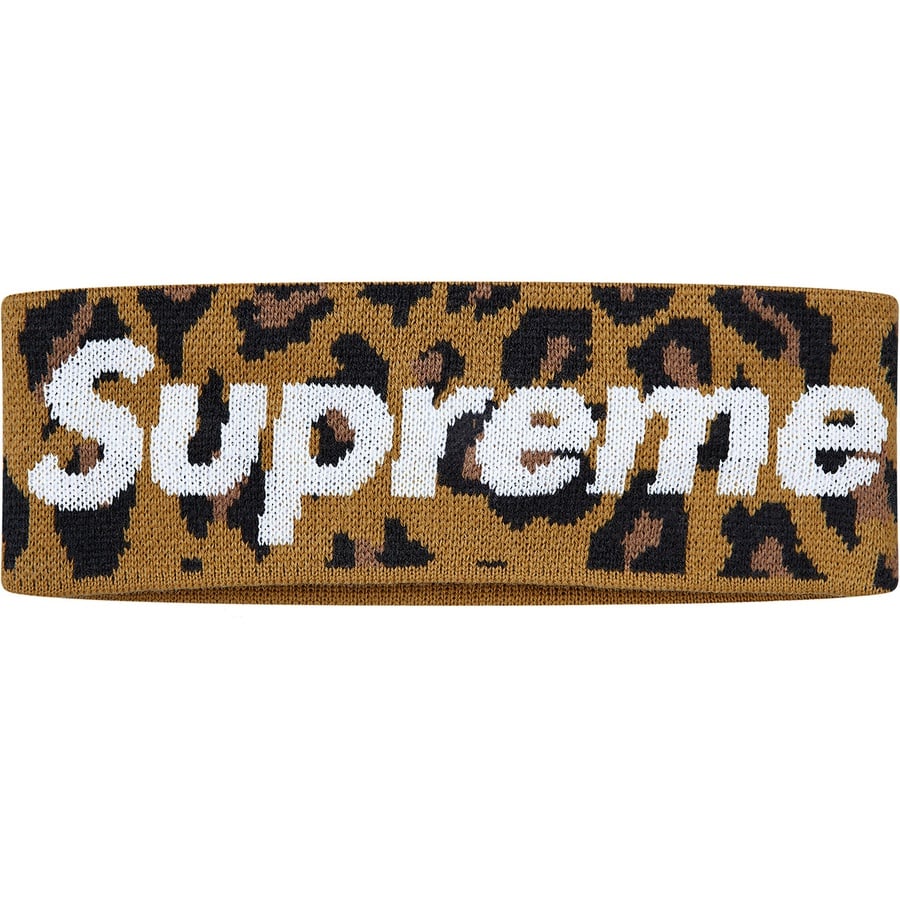 Details on New Era Big Logo Headband Leopard from fall winter
                                                    2018 (Price is $32)