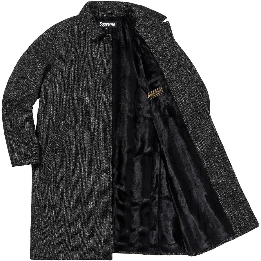 Details on Wool Trench Coat Herringbone from fall winter
                                                    2018 (Price is $648)